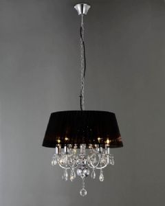 Madmoiselle Black Shaded Crystal Chandelier